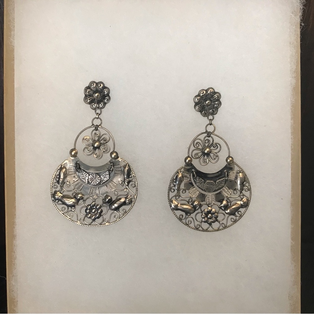 Federico sterling handmade pierced earrings